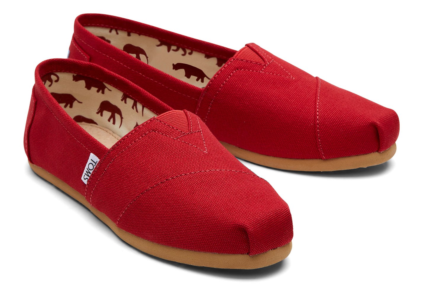 Toms Alpargata Canvas Espadrille Red - Womens - 30945-VPEI